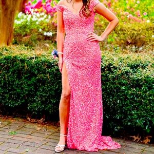 Hot Pink Prom Dress